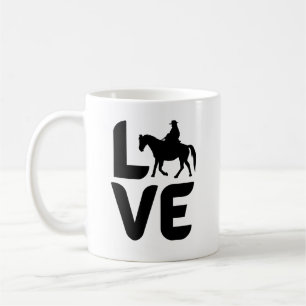 Love with Western Horse as the O Coffee Mug