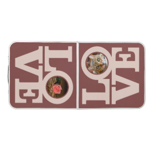 LOVE with YOUR 2 PHOTOS custom ping pong table
