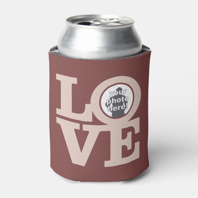 LOVE with YOUR PHOTO custom beverage coolers (Can Front)
