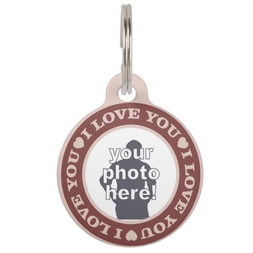 LOVE with YOUR PHOTO custom pet tags