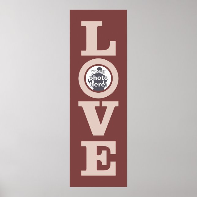 LOVE with YOUR PHOTO custom poster (Front)