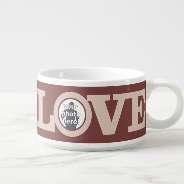 LOVE with YOUR PHOTOS custom chili bowl (Left)