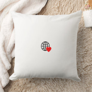 Love Without Borders  Throw Pillow