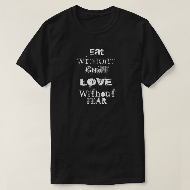 "Love without Guilt" - Men's Dark T-Shirt (Design Front)