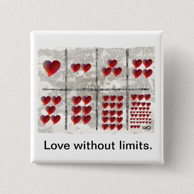 Love without limits button (Front)