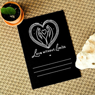 Love Without Limits WihtWirte Your Own Words Below Thank You Card