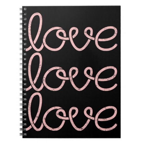 Love Women Men Kids Casual Cute Valentines Day Notebook
