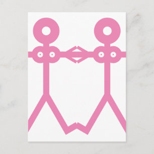 Love Women Pink 2006 Icon Art Postcard