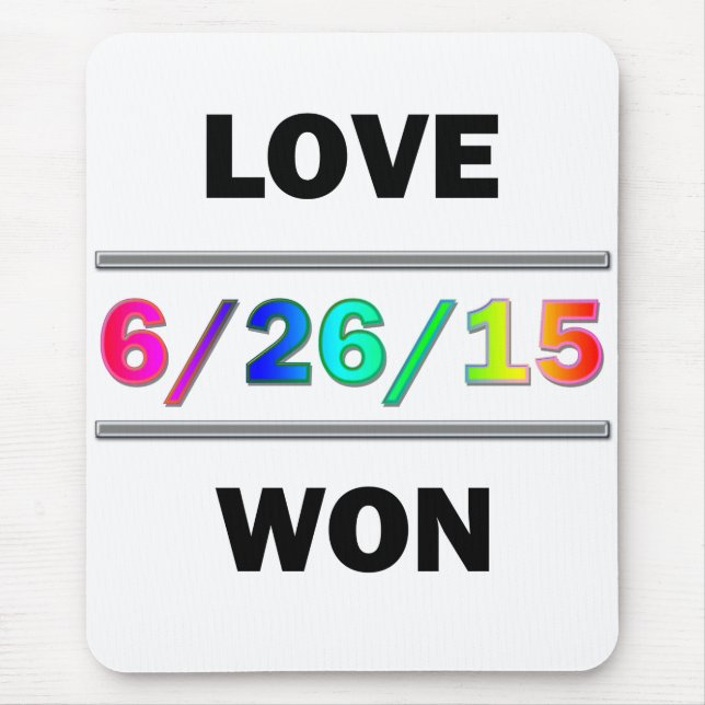 Love Won Mouse Pad (Front)