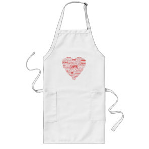 Love word collage apron