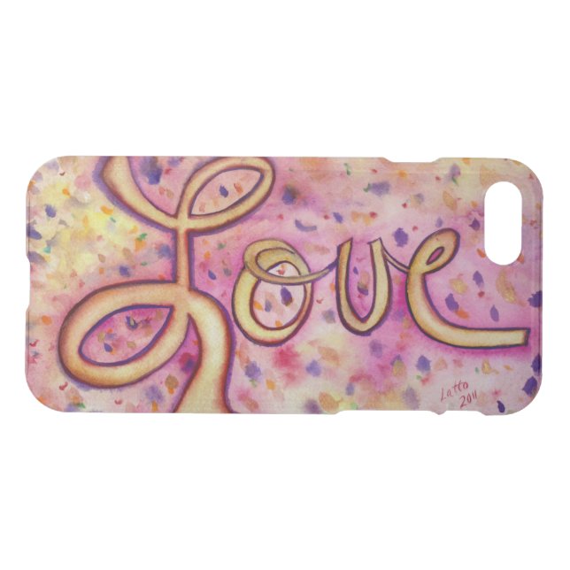 Love Word Inspirational Art Custom iPhone 7 Case (Back Horizontal)