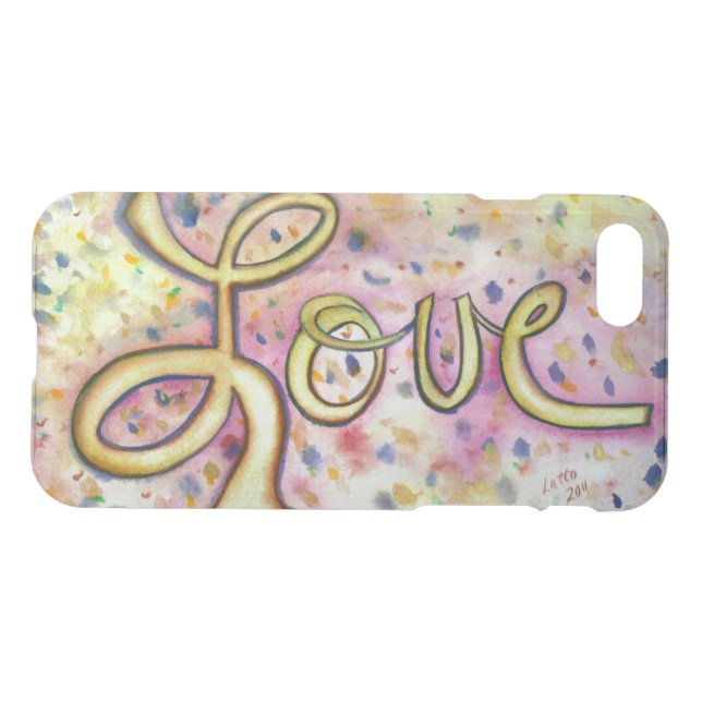 Love Word Inspirational Art Custom iPhone 7 Case (Back Horizontal)