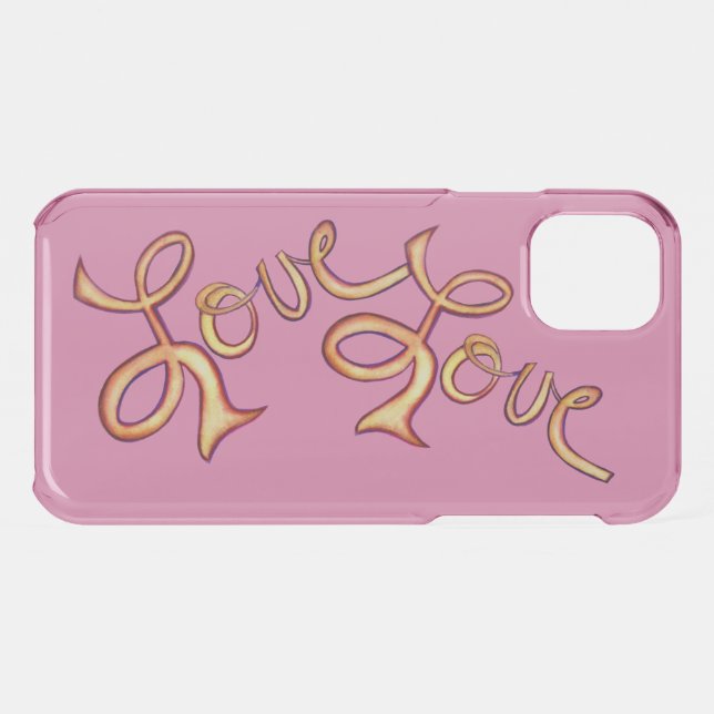 Love Word Inspirational Art Custom iPhone Case (Back (Horizontal))