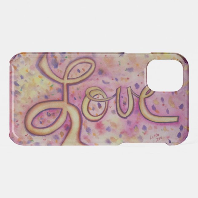 Love Word Inspirational Art Custom iPhone Case (Back (Horizontal))