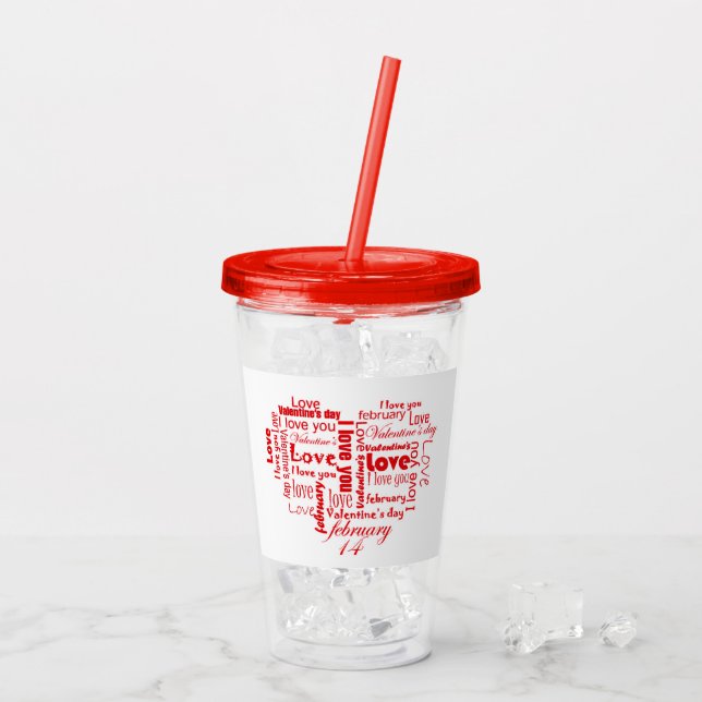 Love Words Acrylic Tumbler (Back Ice)