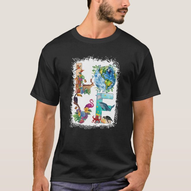 Love World Earth Day 2023 Environmental Animal Boy T-Shirt (Front)