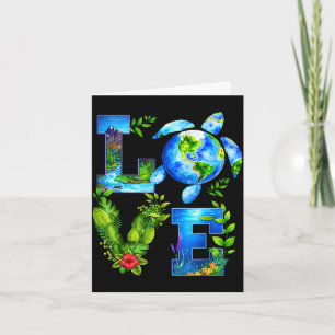 Love world earth day planet anniversary earth card