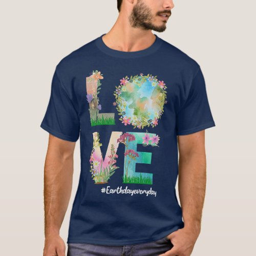 Love World Earth Day Planet Earth Day Everyday Tie T_Shirt