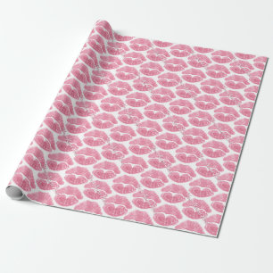 Love Wrapping Paper Kisses Personalized Gift Paper