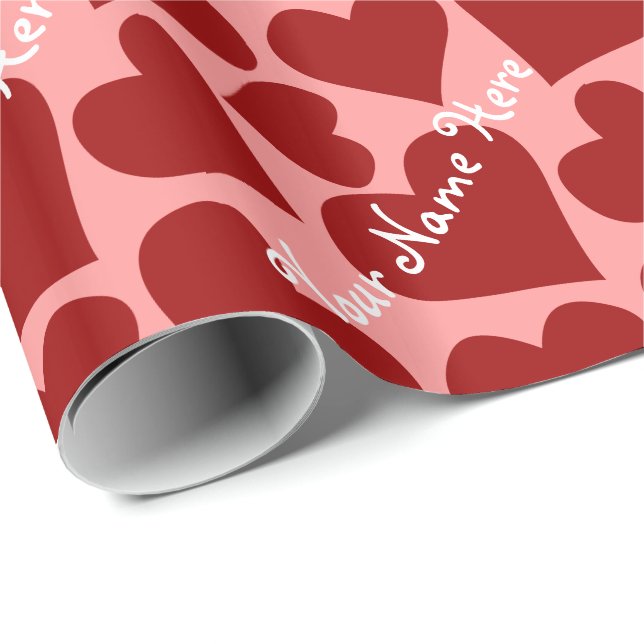 Love Wrapping Paper Valentines Custom Gift Paper (Roll Corner)