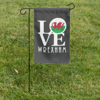 LOVE Wrexham Wales  House Flag
