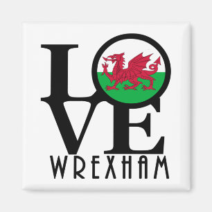 LOVE Wrexham Wales   Magnet