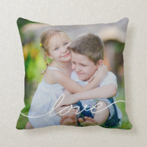 LOVE Writing Custom Photo Throw Pillow LOVE Writing Custom Photo Throw Pillow