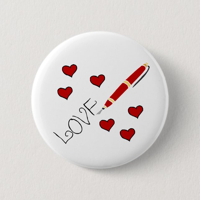 Love (Writing) Pinback Button (Front)