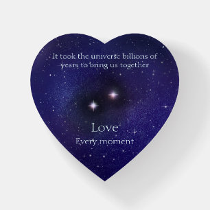 Love Written in the Stars Custom Sentimental Words Paperweight