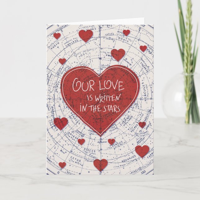 Love written in the stars holiday card (Front)