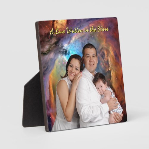 Love Written in the Stars Photo Orion Nebula Square Plaque