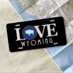LOVE Wyoming License Plate