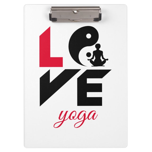 Love yoga clipboard (Front)