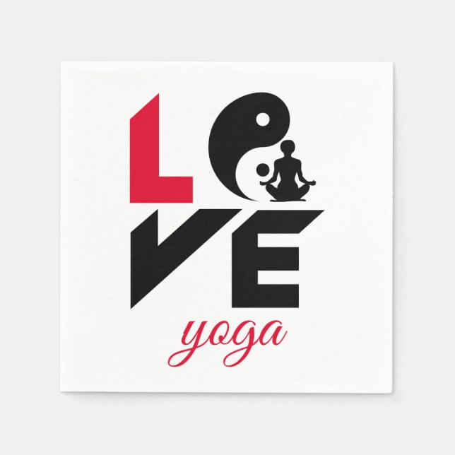 Love yoga napkins (Front)