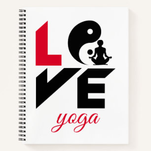 Love yoga notebook
