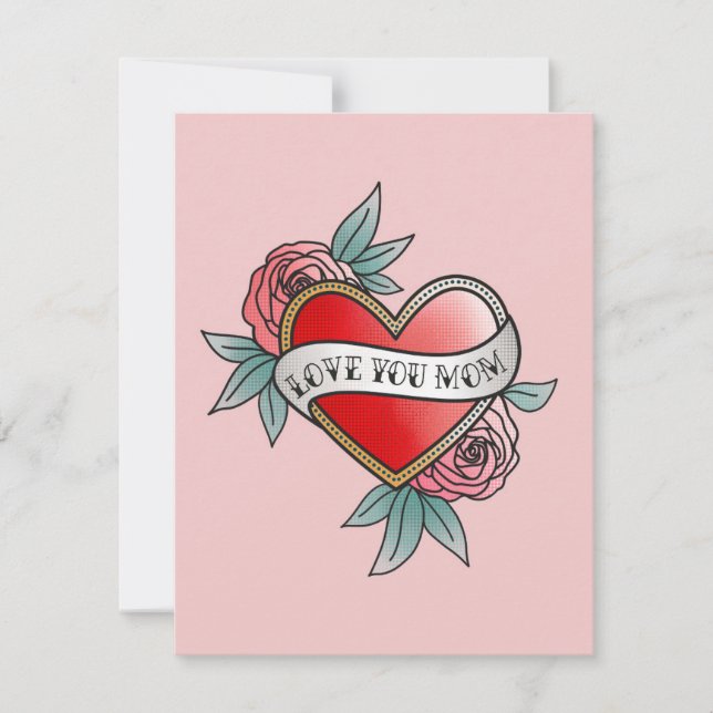 Love YOou Mom Holiday Card (Front)