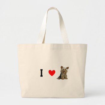 Love Yorkies Tote by turtle_love at Zazzle