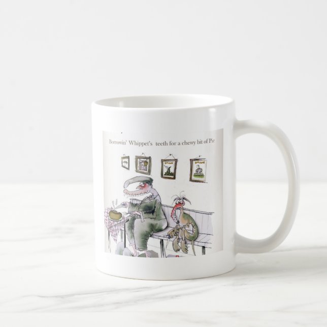 love yorkshire borrowing whippets teeth coffee mug (Right)