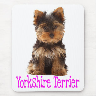 Love Yorkshire Terrier Puppy Dog Mouse Pad