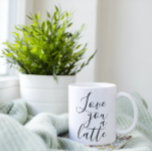 Love you a latte coffee Two-Tone coffee mug<br><div class="desc">Show someone you love them with the I love You a Latte Mug. This is a perfect gift for Valentine's Day,  thoughtful gift,  birthday,  Mother's Day,  Father's Day,  and more!</div>
