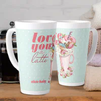 Sweet As Sugar Lavender Latte Mug with Sweet Treats Coffee Cup for