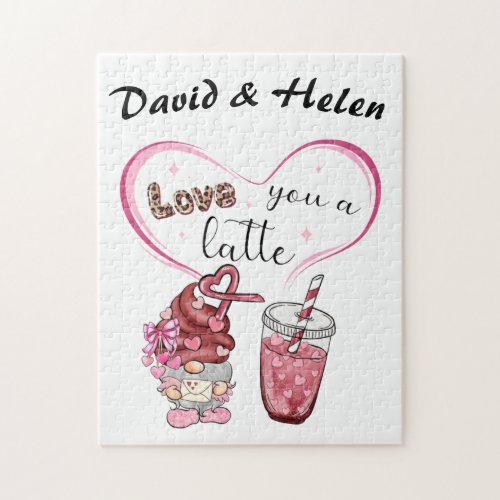 Love You a Latte Valentines Day Jigsaw Puzzle