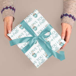 Love You A Latte Wrapping Paper