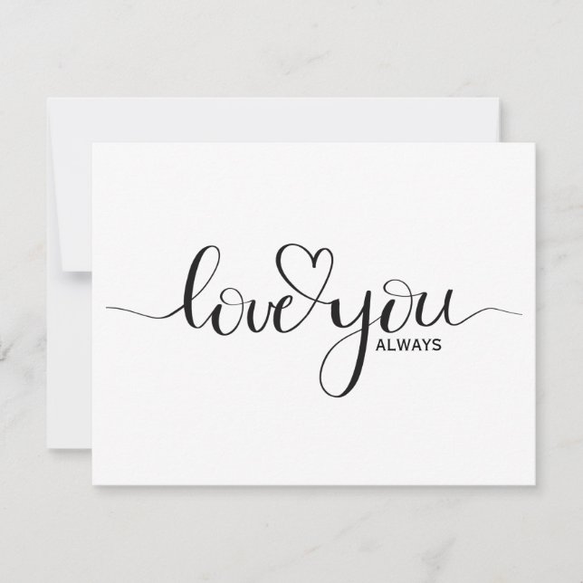 love you always anniversary valentines (Front)