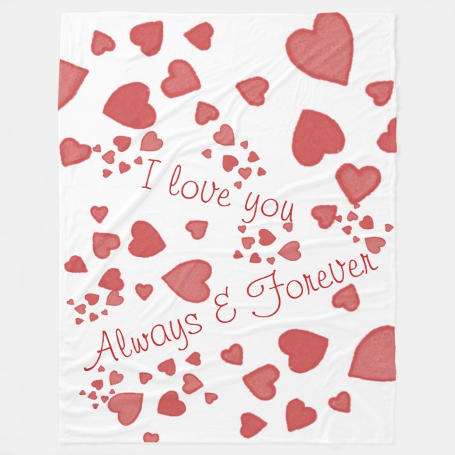 Love You Always & Forever Blanket (Front)