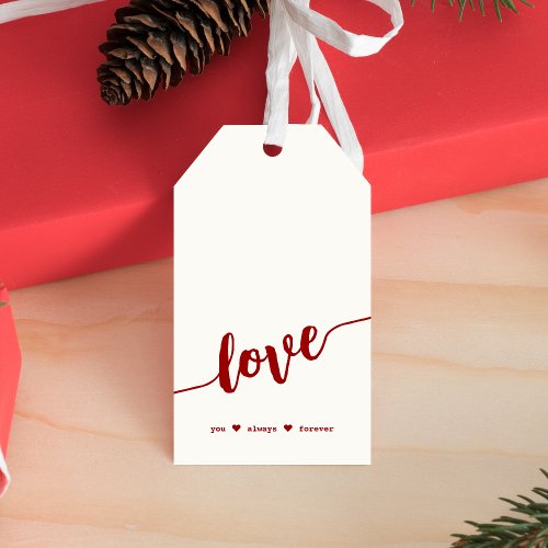 Love You Always Forever  Gift Tags