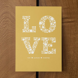 "LOVE You, Always, Forever" Mustard Love Card