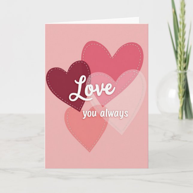Love You Always Heartfelt Card (Front)