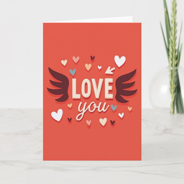 Love You Angel Card (Front)