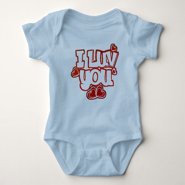 Love you Baby Baby Bodysuit (Front)